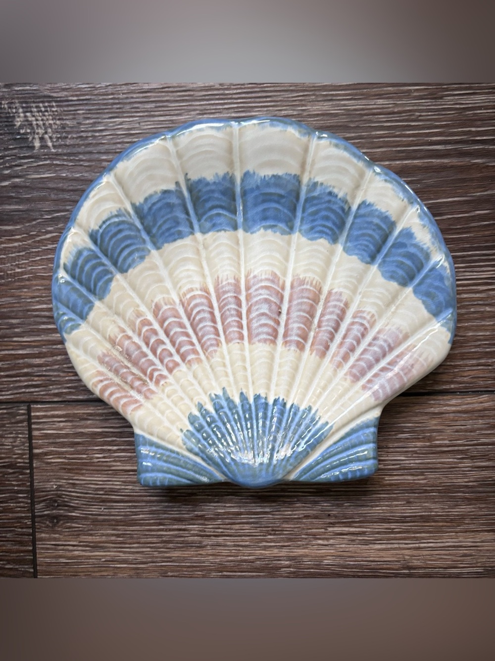 Cracker Barrel Susan Winget Coastal Scalloped Shell Plate/ Soap Dish
